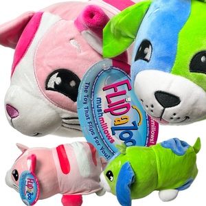 Flip A Zoo Plush MushMillows Kitana Kitty 2 In 1 Plush Cat & Dog